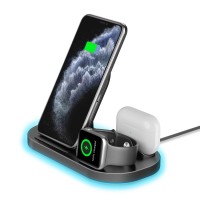 Fast Wireless Charger Stand Holder for smart phones, earbuds and smart wtaches