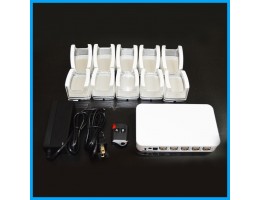 10-port USB Security Anti-Theft Alarm System Cable Locking Acrylic Display Stand for Mobile Phone Retail Store